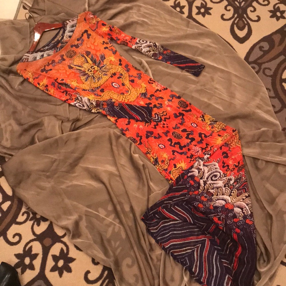 🔴SOLD🔴Vivienne Tam Dragon Mesh Dress🔥🔥.